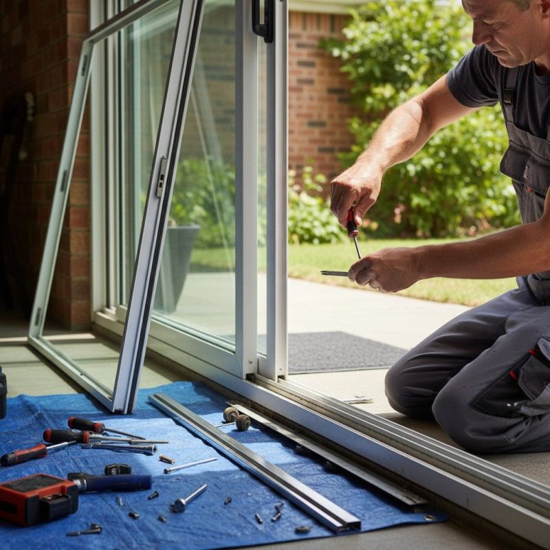 Patio Door Track Repair in Alpharetta, GA